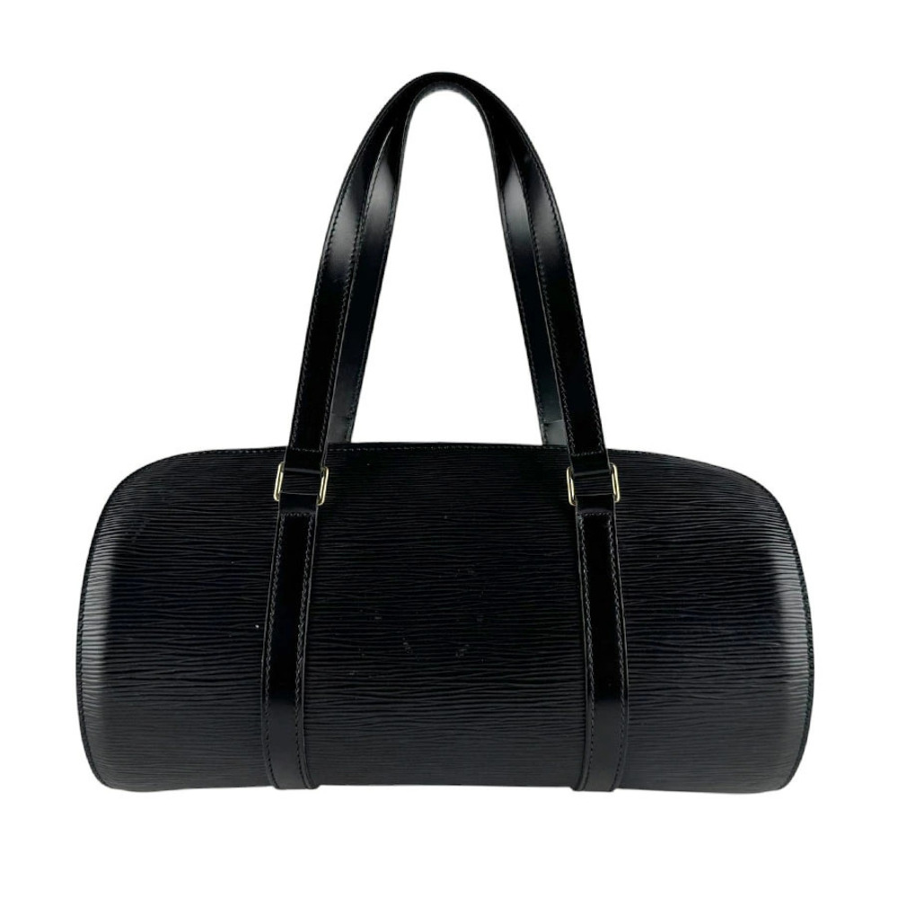 Louis Vuitton Epi Soufflot Handbag Leather Noir Black